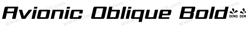 Avionic Oblique Bold字体转换